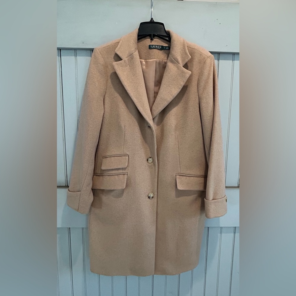 Lauren Ralph Lauren Women's Single-Breasted Walker Coat Size 16W EUC - Picture 2 of 10